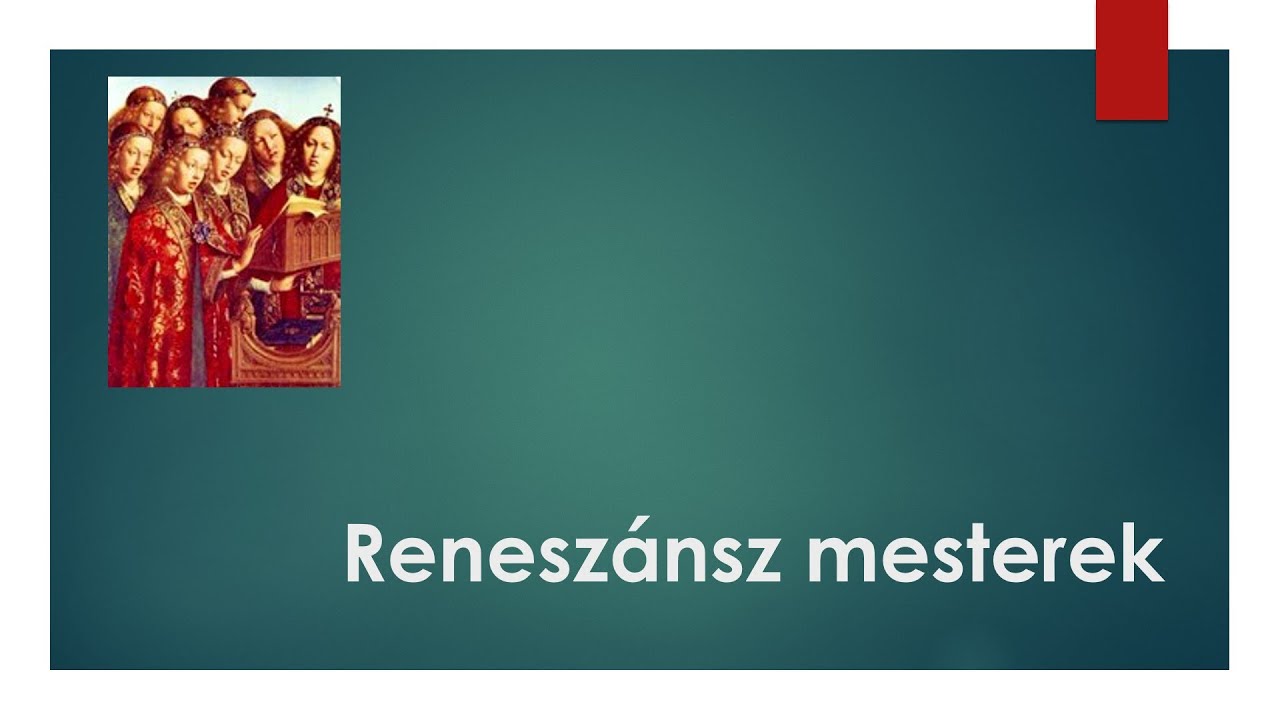 A reneszánsz zene műfajai