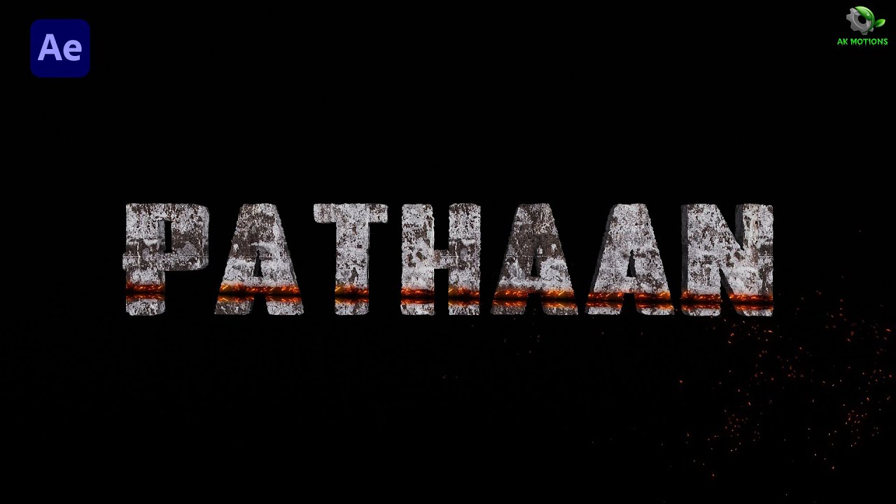 Pathaan Title FDFS | Element 3D | 3D Title Animation for Beginners | Element 3D Tutorial