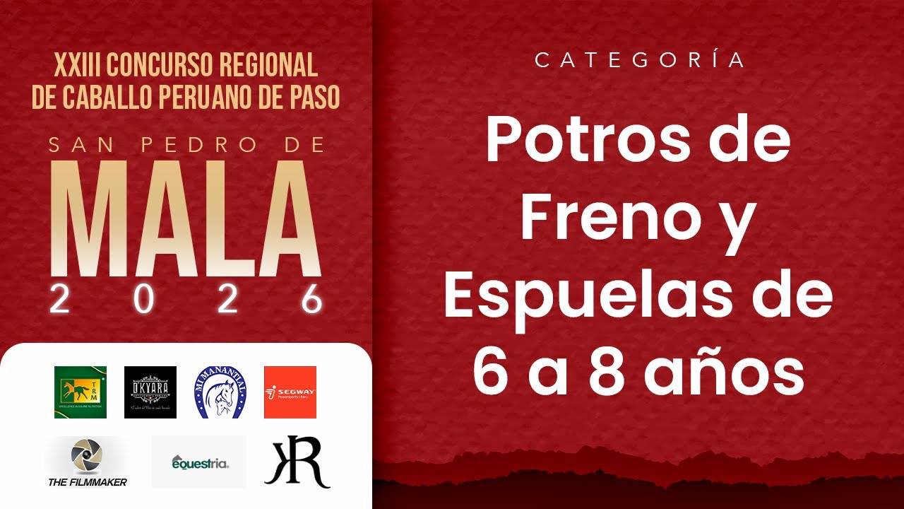 Potros de Freno y Espuelas de 6 a 8 años del XXIII Concurso Regional Mala 2026