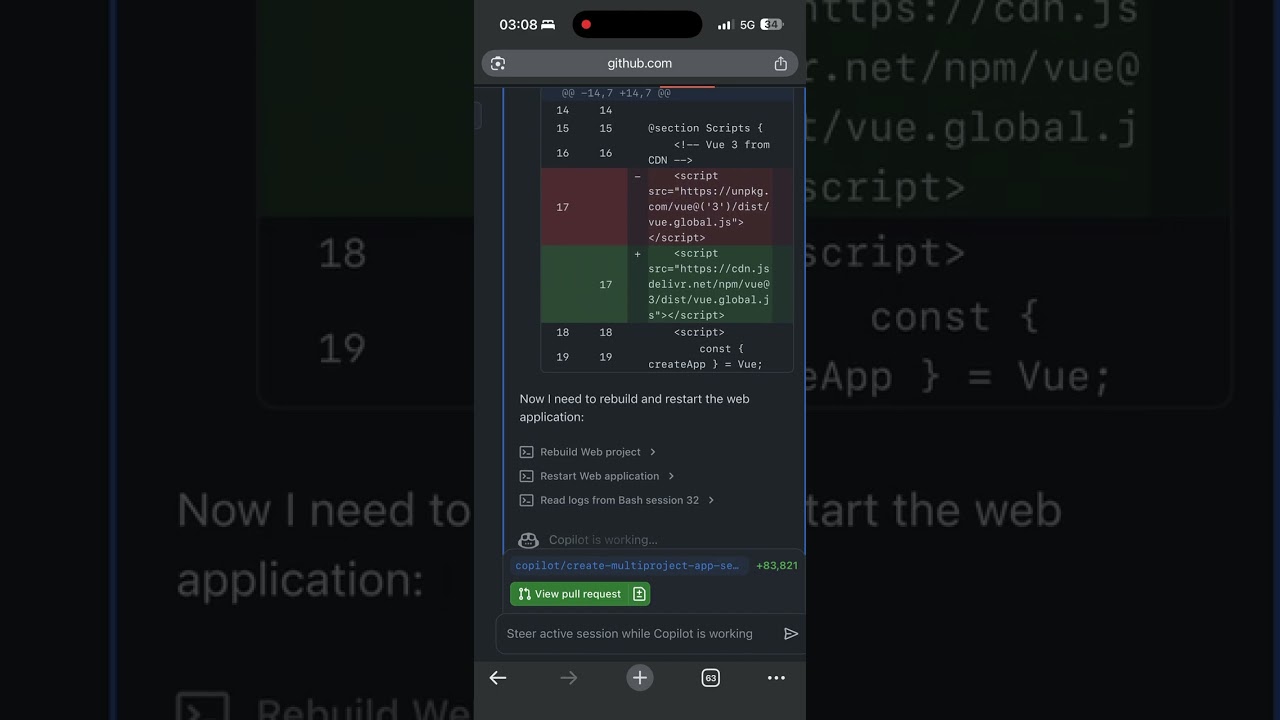 Waking up Copilot agent at 3am to setup project