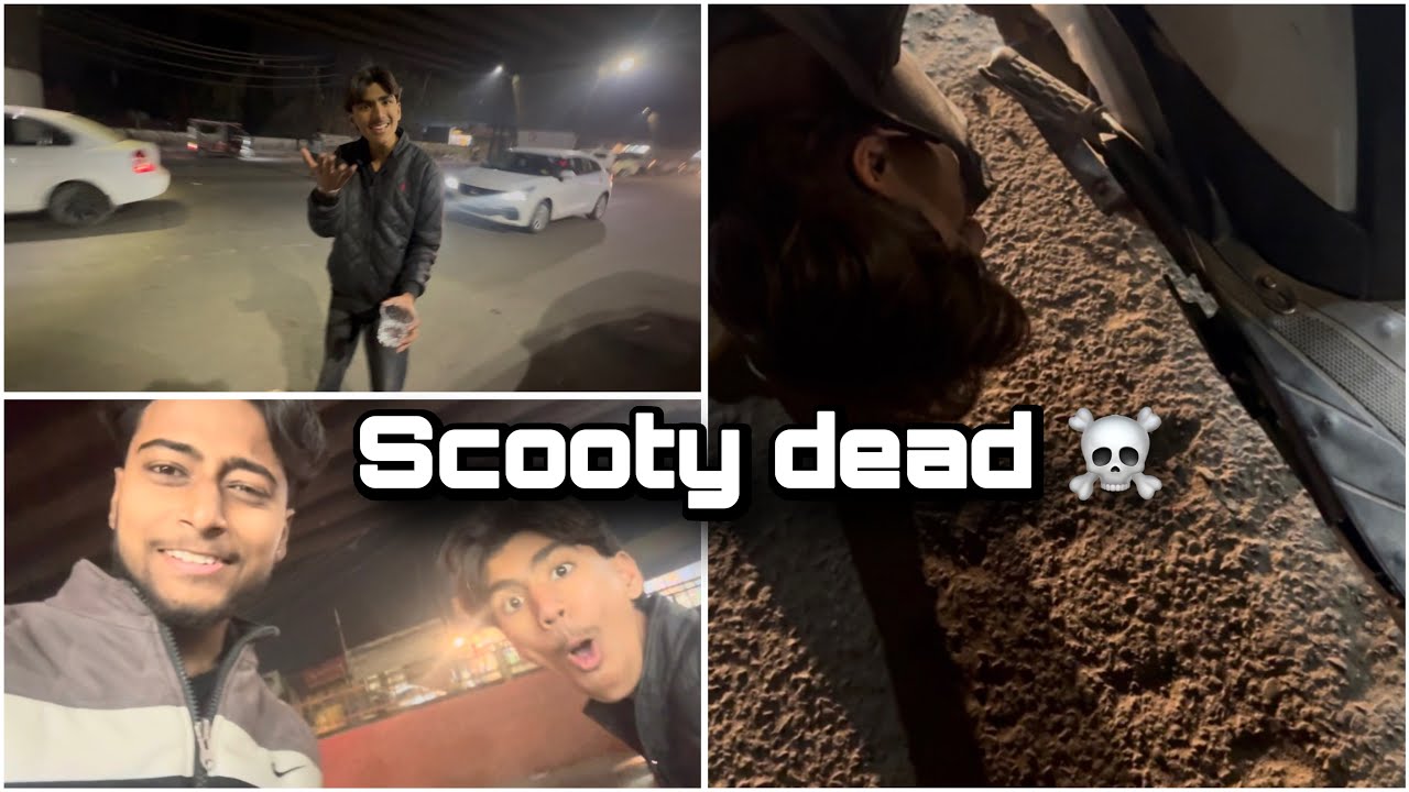 Scooty kharab hogi firse popat hogya ☠️😂