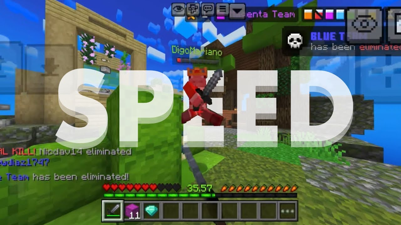Destroying Everyone In Hive BedWars Mobile!