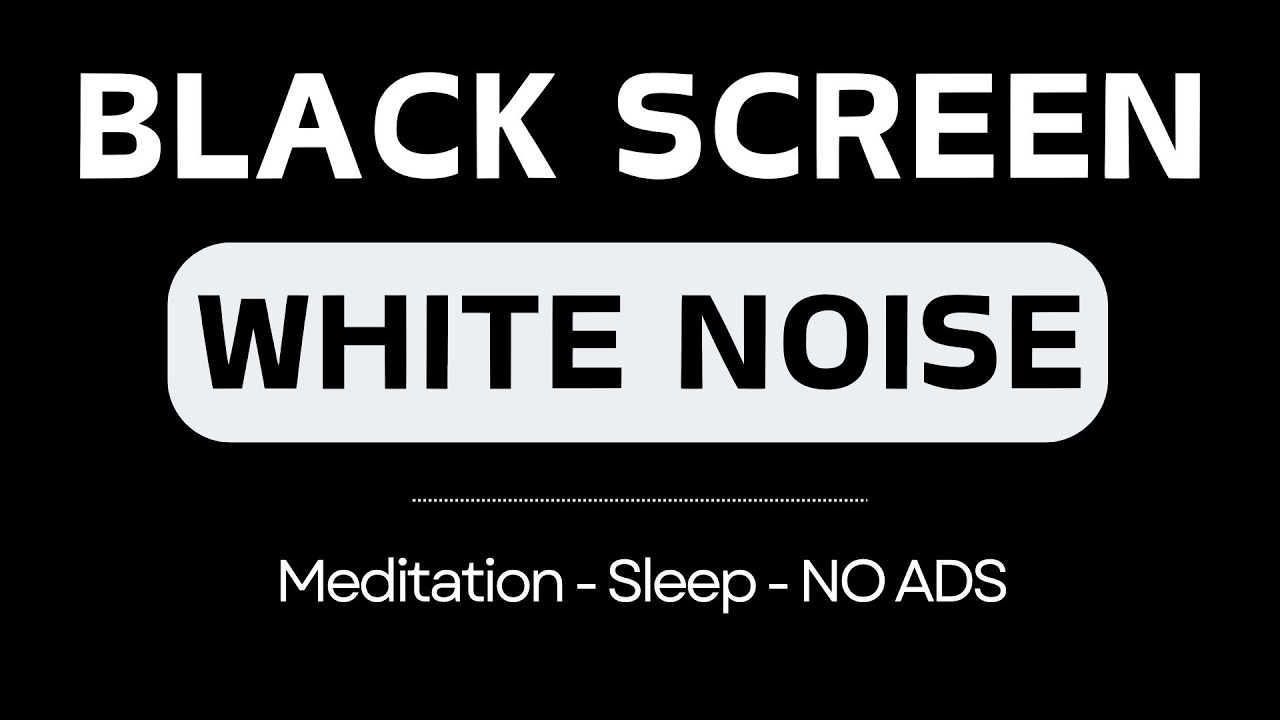 White Noise Black Screen No Ads | 12 Hours Continuous White Noise for Focus, Sleep and Relaxation