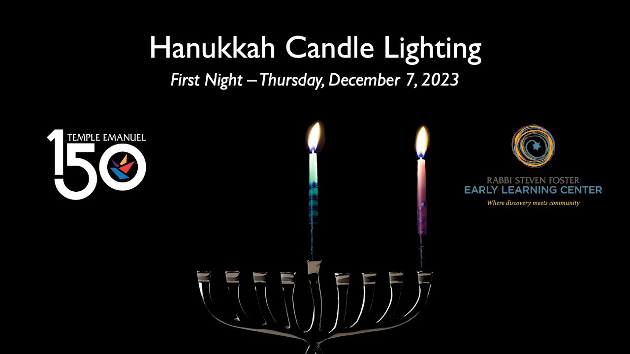 Hanukkah 2023 Night 1 - with Cantor Elizabeth Sacks