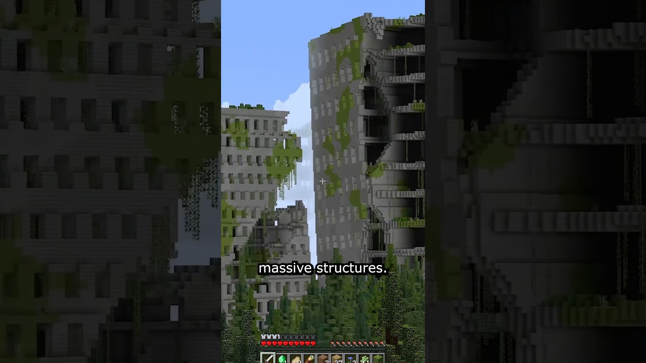 Minecraft abandoned city biome #minecraft #shorts