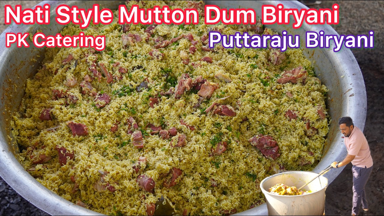 NATI STYLE MUTTON DUM BIRYANI BY PK CATERERS | Mutton Biryani | Dum Biryani #muttondumbiryani
