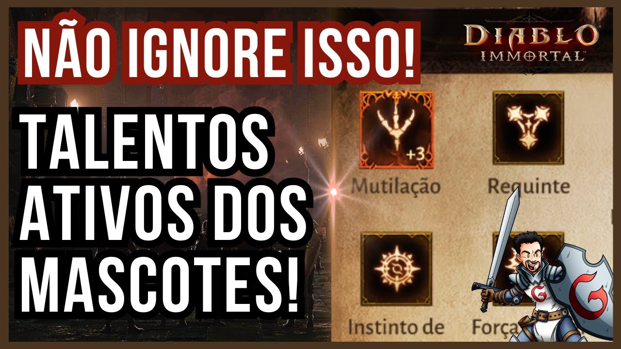 🔍 Como Ver as Descrições de Talentos Ativos dos Mascotes em Diablo Immortal! 🐾🔥