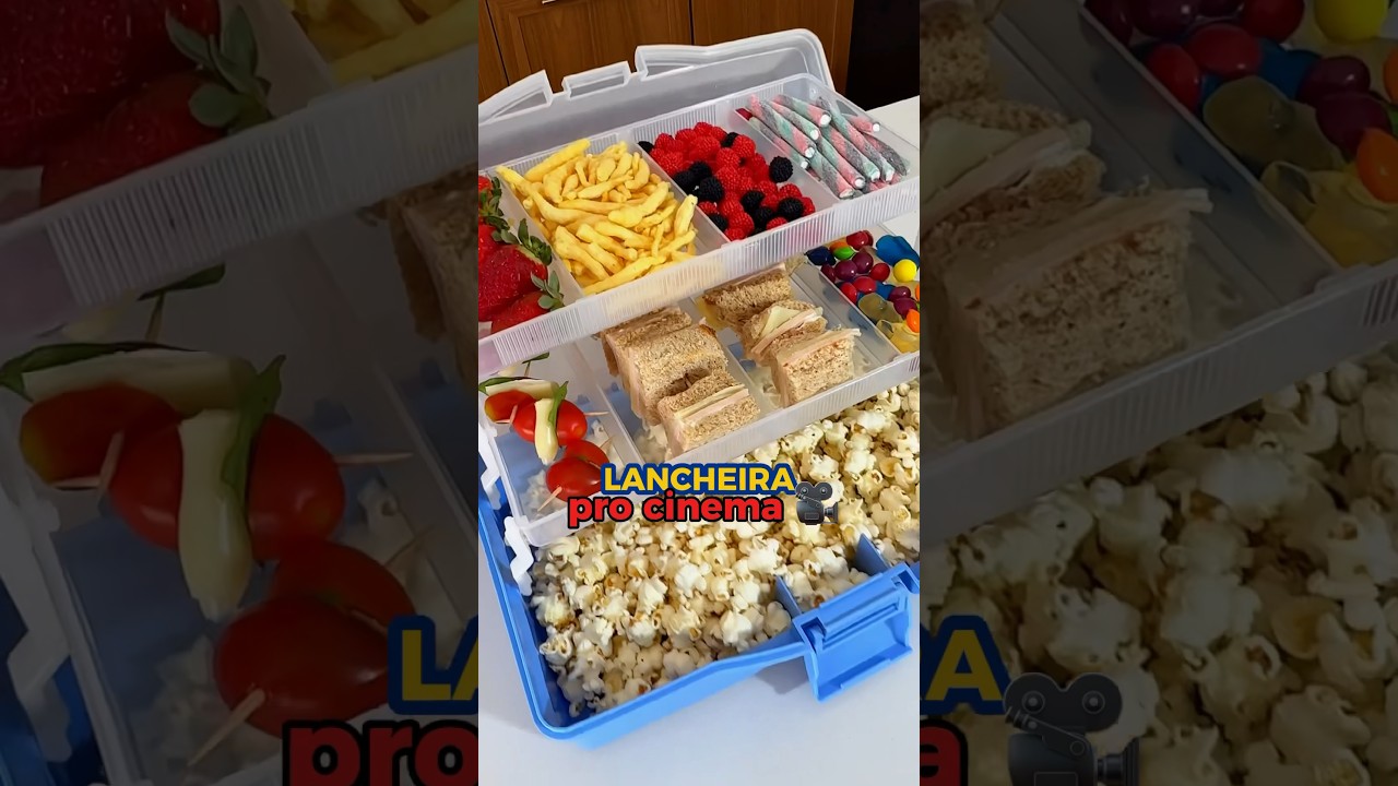 LANCHEIRA 3 ANDARES pra comer no filme