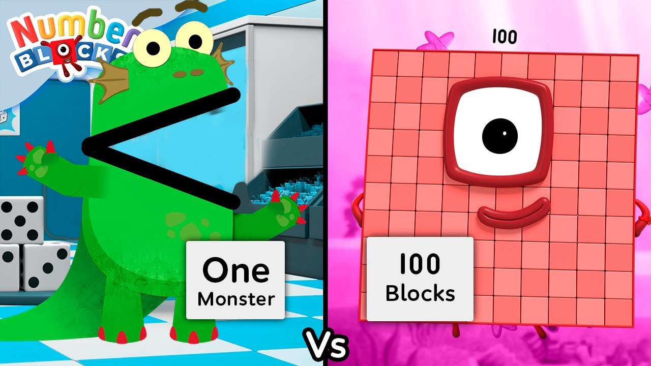 Numberblocks vs Monsters! 👾 | Learn to Count for Kids | @Numberblocks