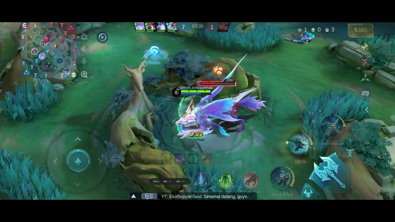 Mobile Legends Bang Bang saber jungler game play 2