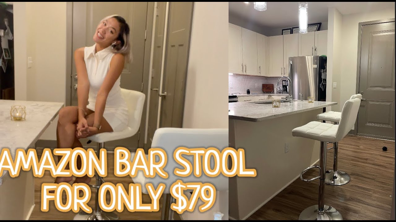 BAR STOOL FROM AMAZON SALE | UNBOXING, INSTALL AND REVIEW