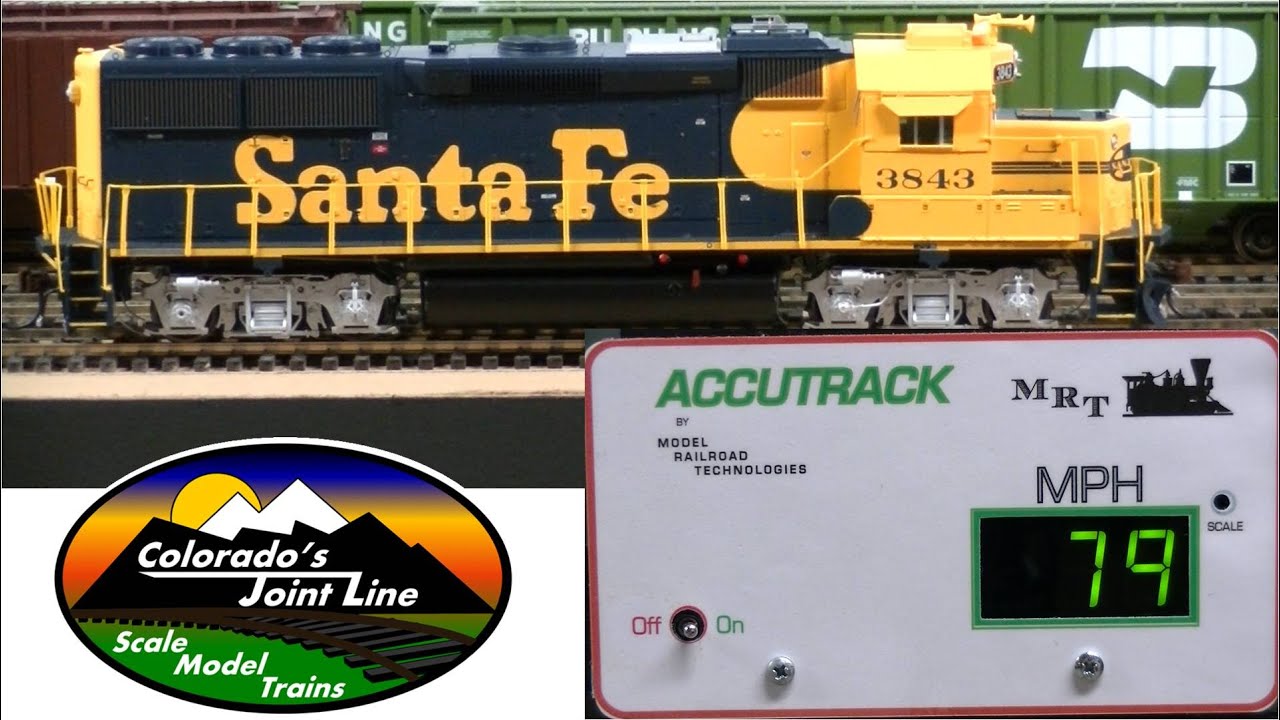 Speed Matching DCC Model Railroad Train Engines with Accutrack Speedometer