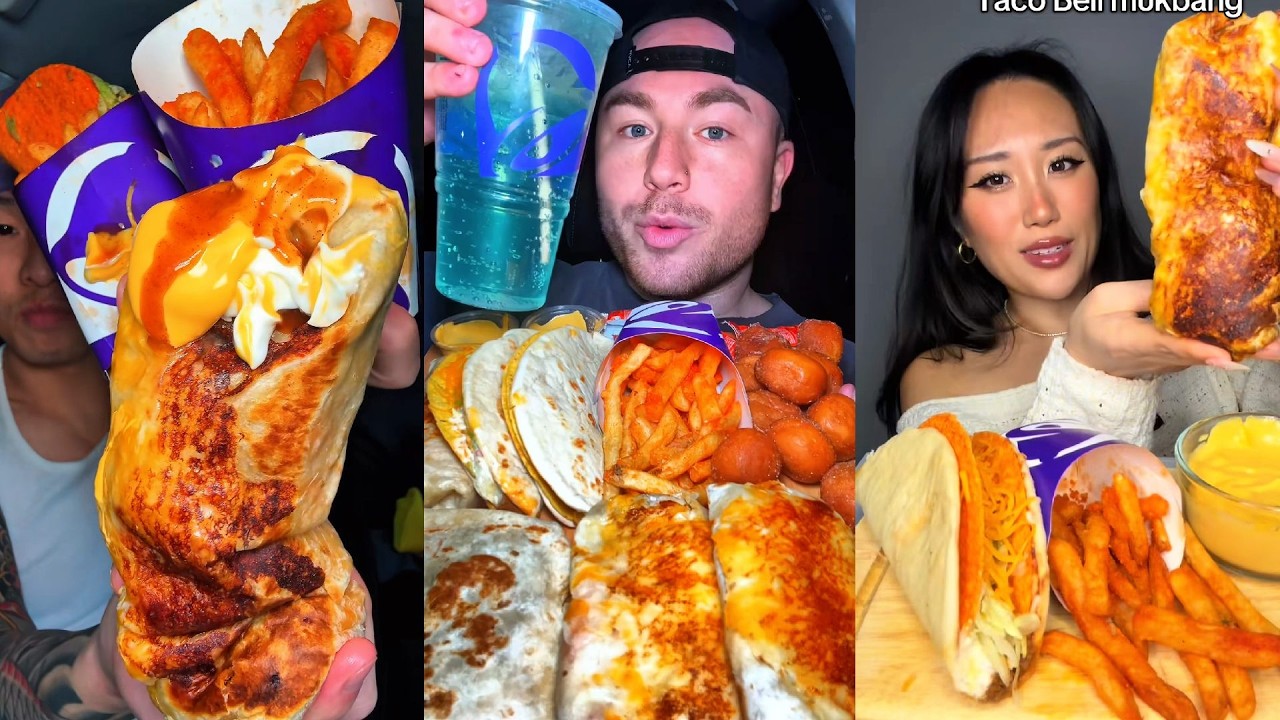 TIKTOK Mukbang Compilation | Taco Bell, Wingstop, Chick-Fil-A, In-N-Out & More!