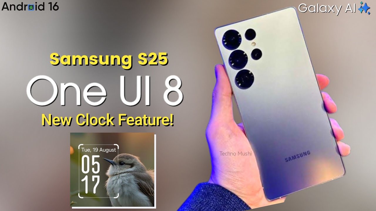 New One UI 8 Beta brings adaptive clock to Samsung S25