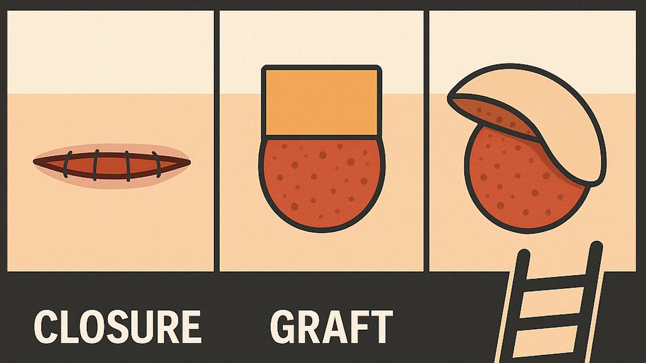 The Reconstructive Ladder Explained: Closure, Grafts, and Flaps