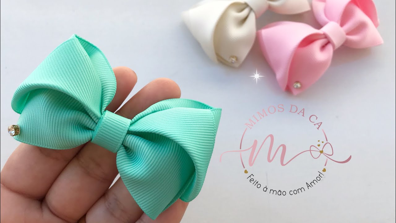 Laço fácil de fazer🎀/Gastando 46cm de fita/(Laço Judith)