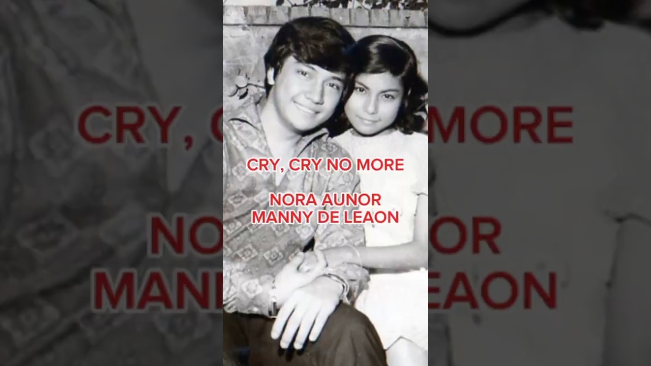 CRY, CRY NO MORE / NORA AUNOR-MANNY DE LEON #fanmadevideo