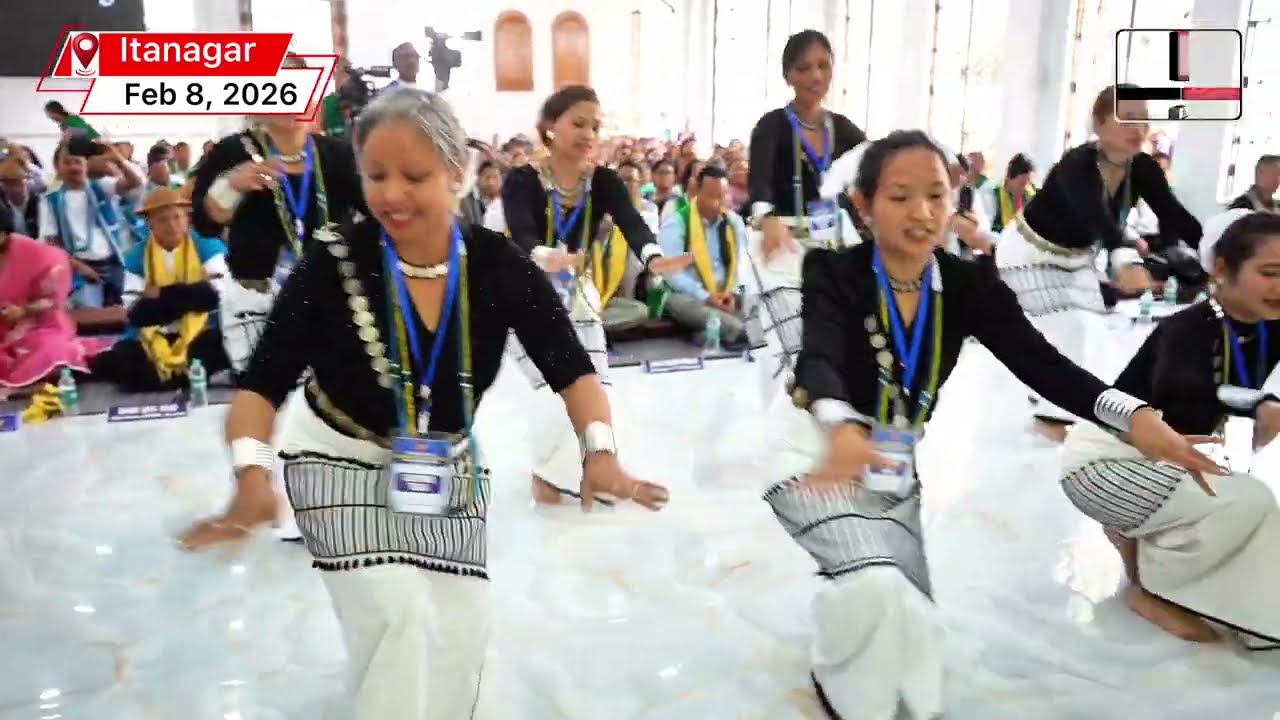 Group Dance by Itanagar Donyi Polo Girls Group during the Inaugural Ceremony 
