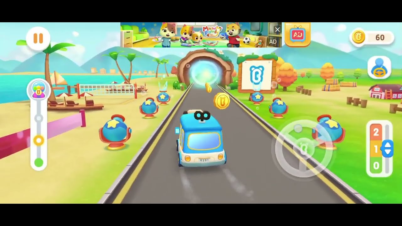 Mini bus Travel baby kids with droing kuking 