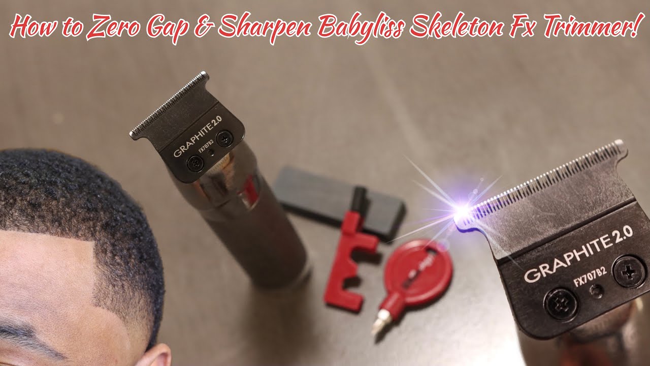 HOW TO ZERO GAP & SHARPEN Babyliss Skeleton Fx Trimmers!