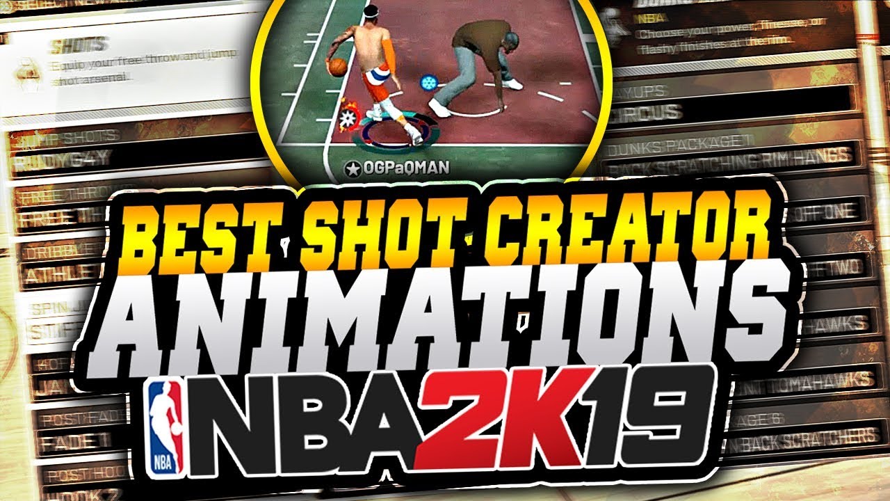 BEST SHOT CREATOR ANIMATIONS AND DRIBBLE MOVES in NBA 2K19!! TURN YOUR BUILD INTO A DRIBBLE GAWD!