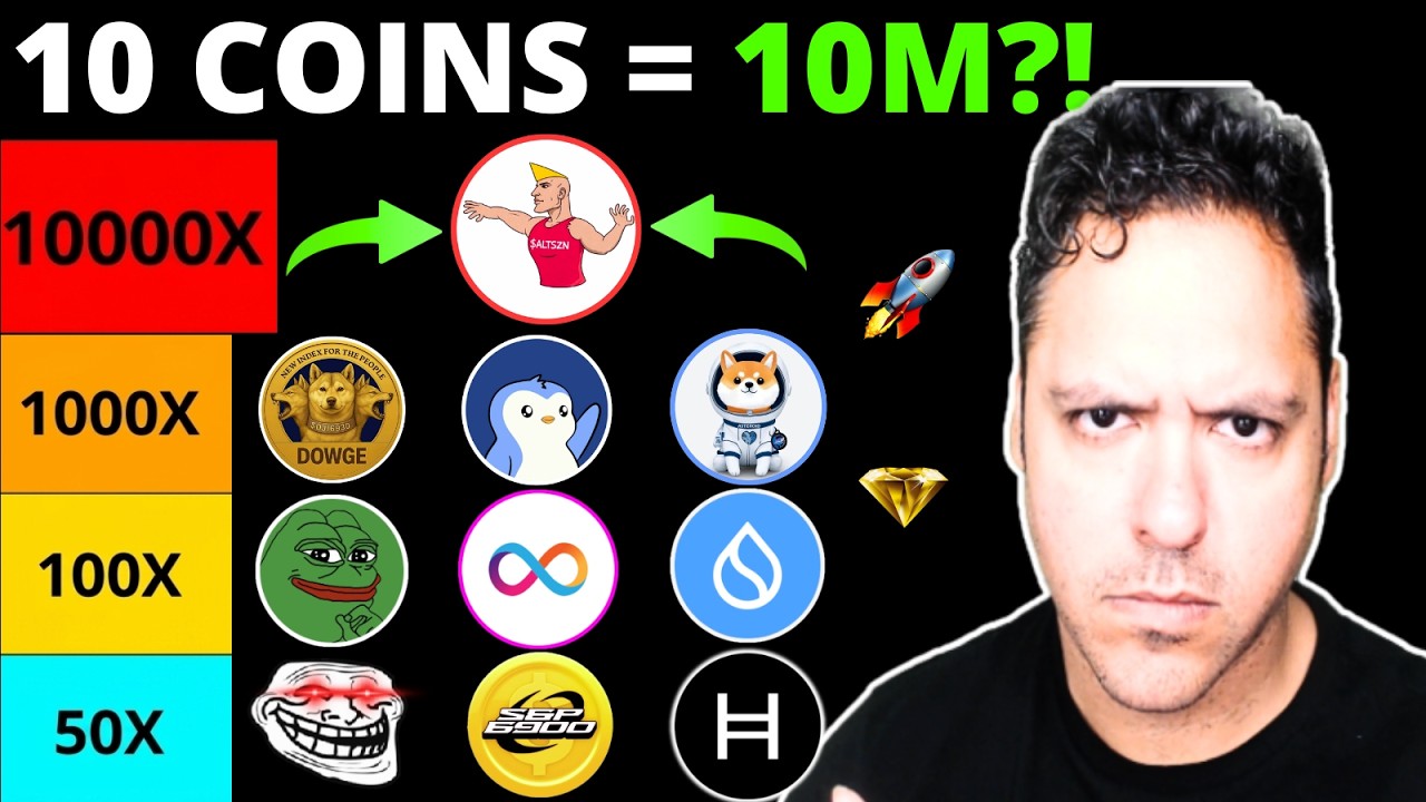 10 *NO BRAINER* MEMECOINS & ALTS TO TURN THIS DIP INTO $10M?! (ICP, HBAR, SUI, SPX6900, ALTSZN)
