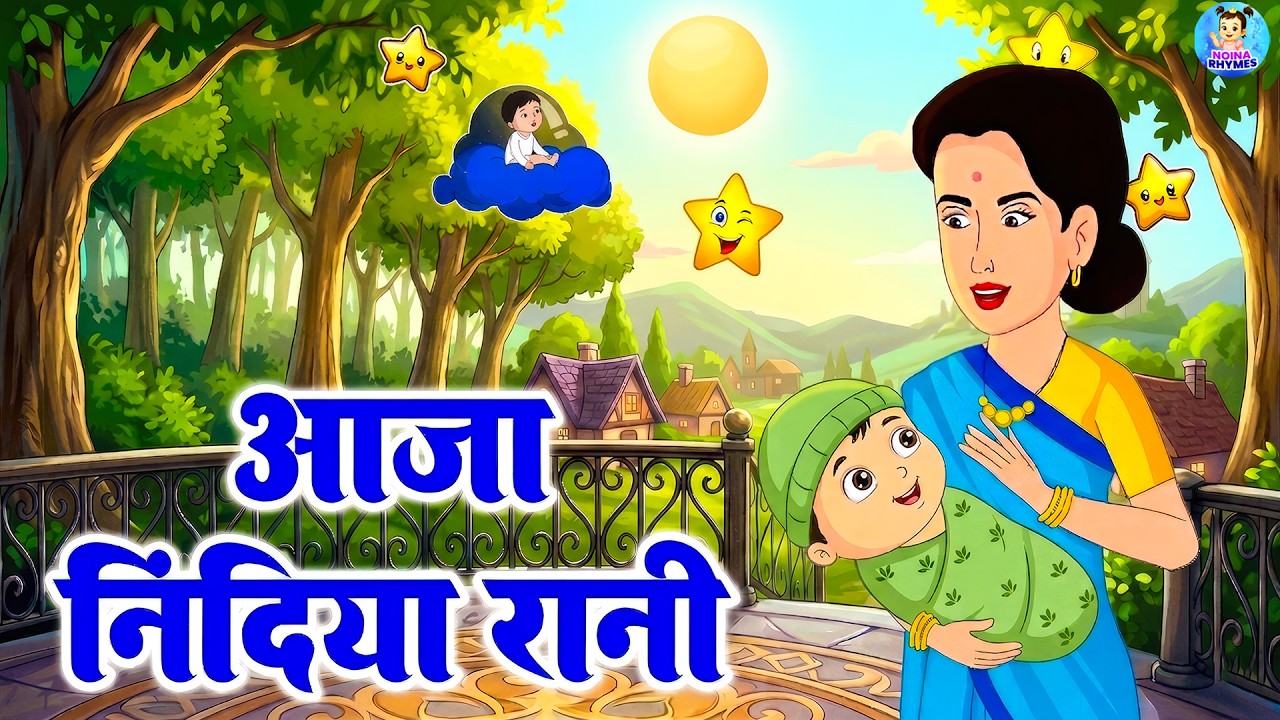 आजा निंदिया रानी | Aaja Nidiya Rani Aaja | Hindi Rhymes For Kids | Baby Song #cartoon