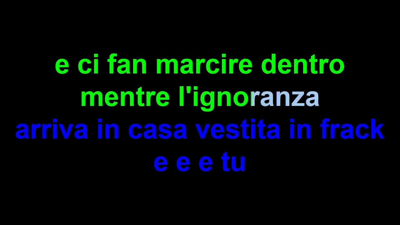 Adriano Celentano  Fuoco coro karaoke