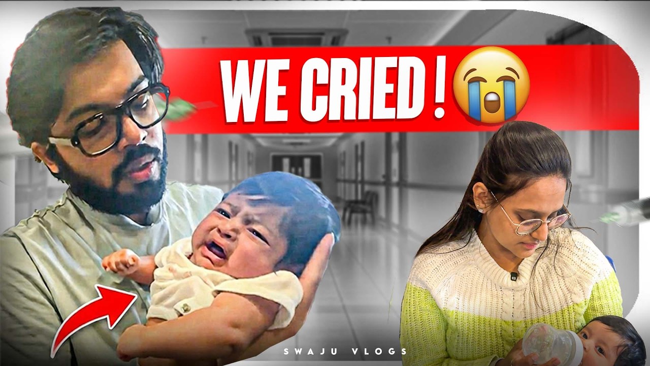 The Hardest Day as New Parents😭💔| பாப்பா-oda 1st Vaccination | Swaju Vlogs #tamilvlog #newparents