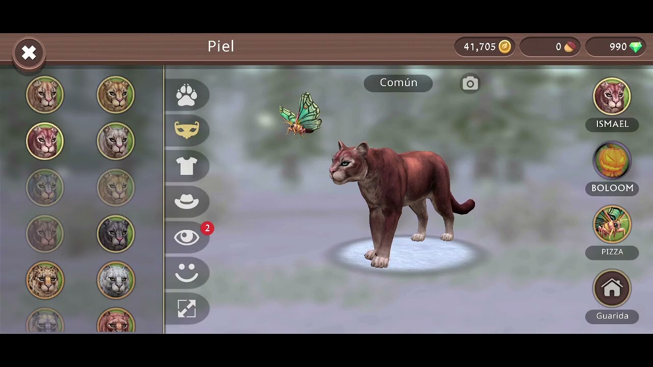 Calificando las skins del Puma en Wildcraft
