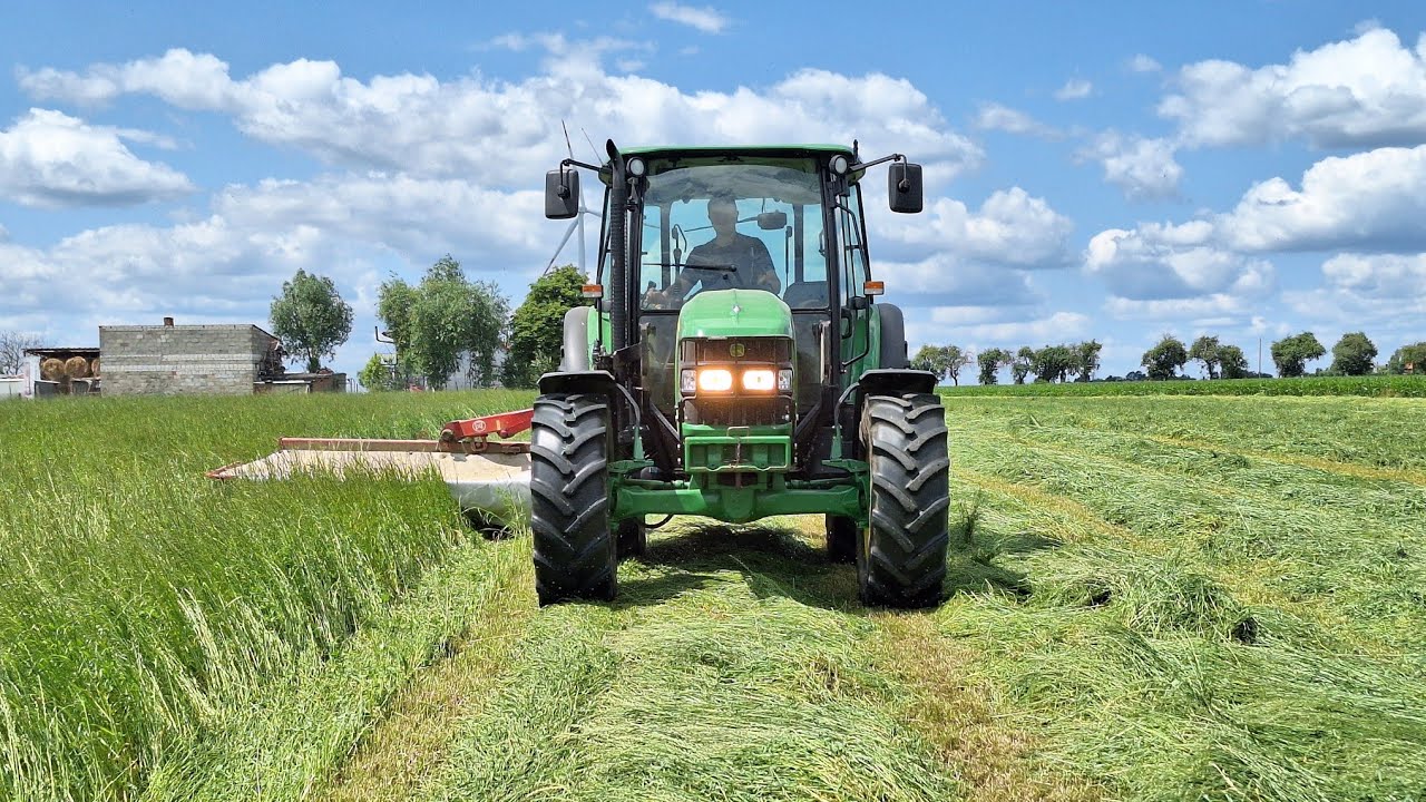 🔥Koszenie trawy🔥gr Zdunek🔥 Johndeere 5090m&Lely🔥