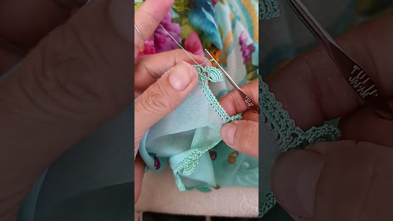 Tığ işi kelebek oya yapımı 