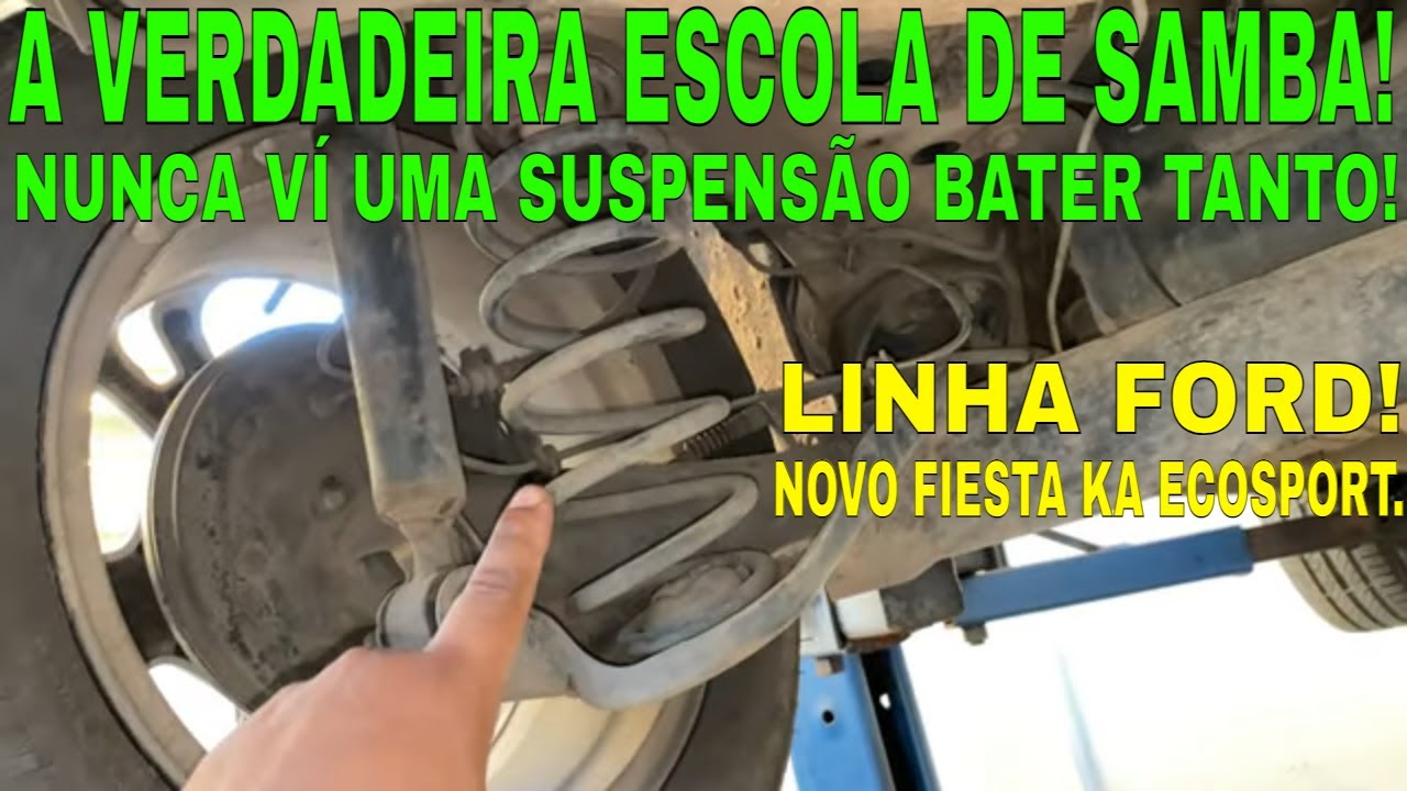 A VERDADEIRA ESCOLA DE SAMBA! SUSPENSÃO BATENDO RANGENDO VIBRANDO NOVO NEW FIESTA KA ECOSPORT!
