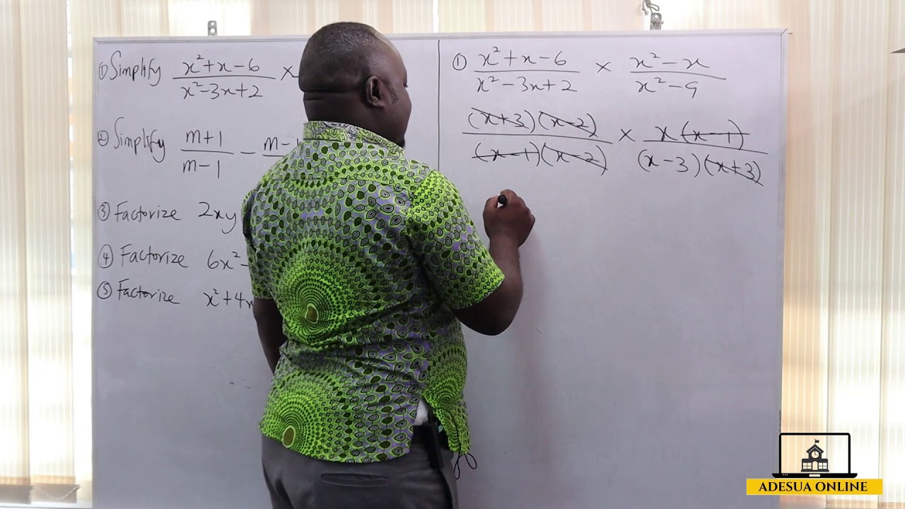 SHS 1 Core Mathematics | Solving Algebraic  Expressions