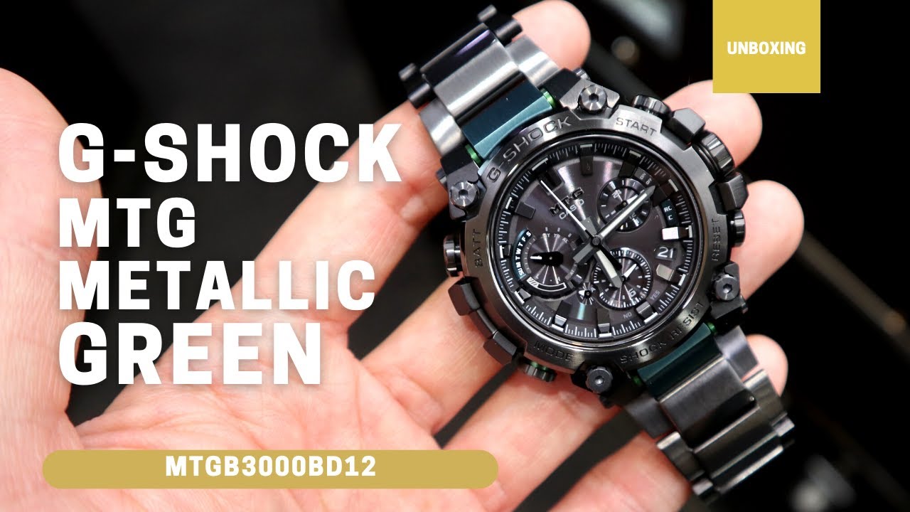 Unboxing G-Shock MTG-B3000 metallic MT-G MTGB3000BD12