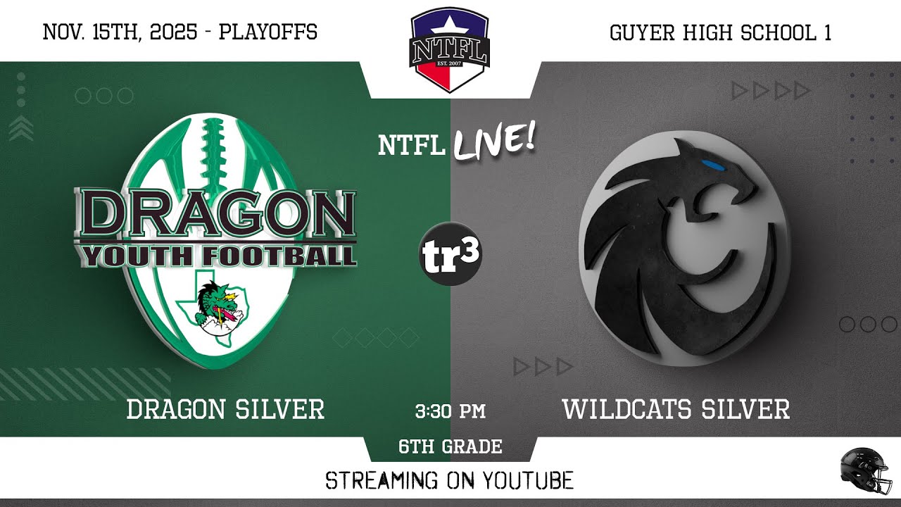 Dragon Silver v Wildcat Silver-6th Grade at Denton Guyer HS 1-3:30 PM 11/15/25