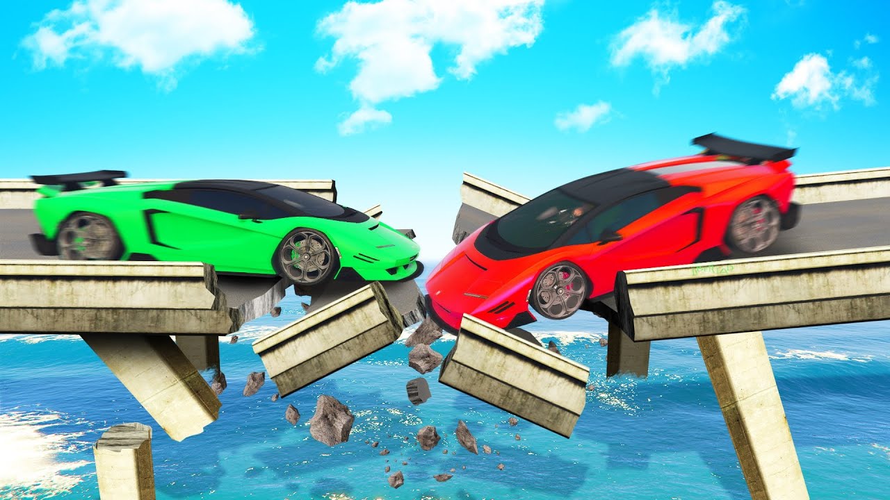 Face To Face On A COLLAPSING BRIDGE... (GTA 5)
