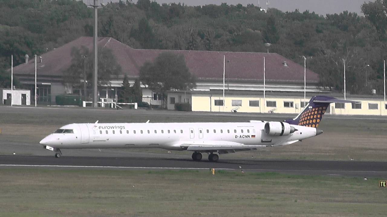 Eurowings Canadair Regional Jet CRJ-900ER D-ACNN landing at Berlin Tegel Airport