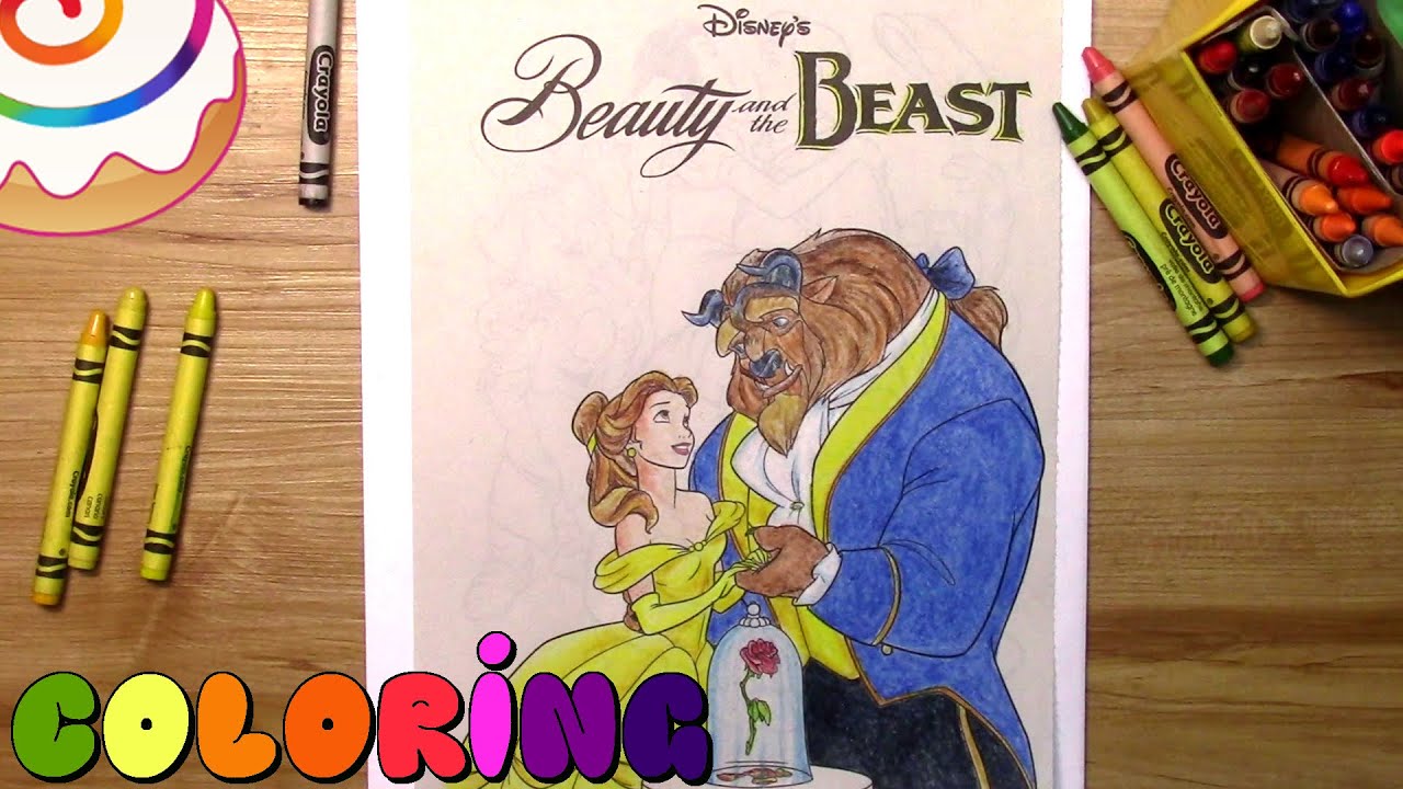 Beauty and the Beast - coloring page