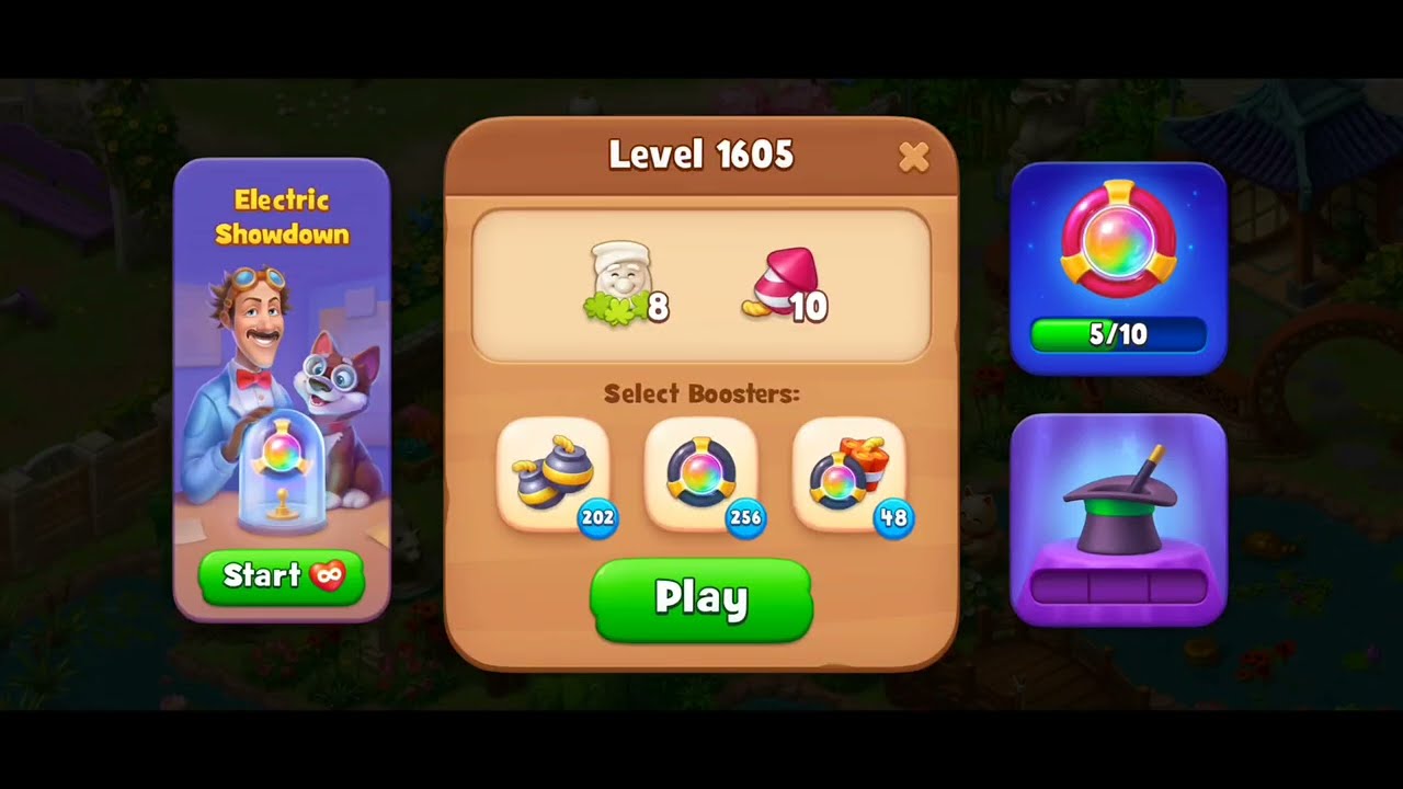 Gardenscapes Level 1605 Walkthrough 