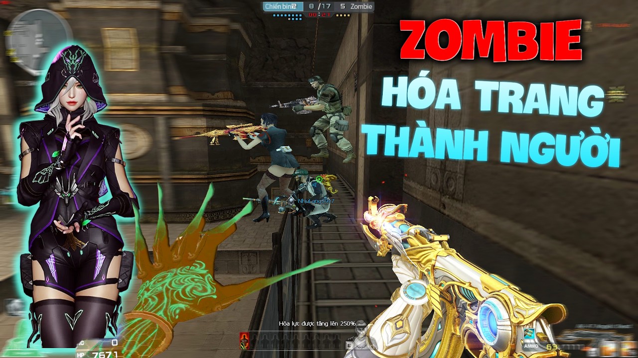 Ngụy Trang Nhân Vật VIP Mới Troll Zombie Đột Kích - Rùa Ngáo