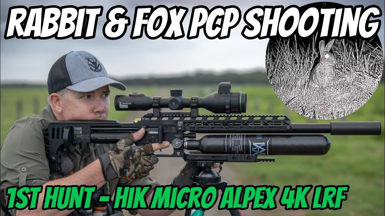 FX Impact M3 .22 Cal и 1st Hunt HIK Micro Alpex 4K LRF || Отстрел кроликов || Бонусный выстрел из...