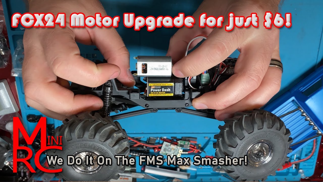 FCX24 Max Smasher Gets a $6 (shipped) Motor Upgrade! It should have came with this motor!