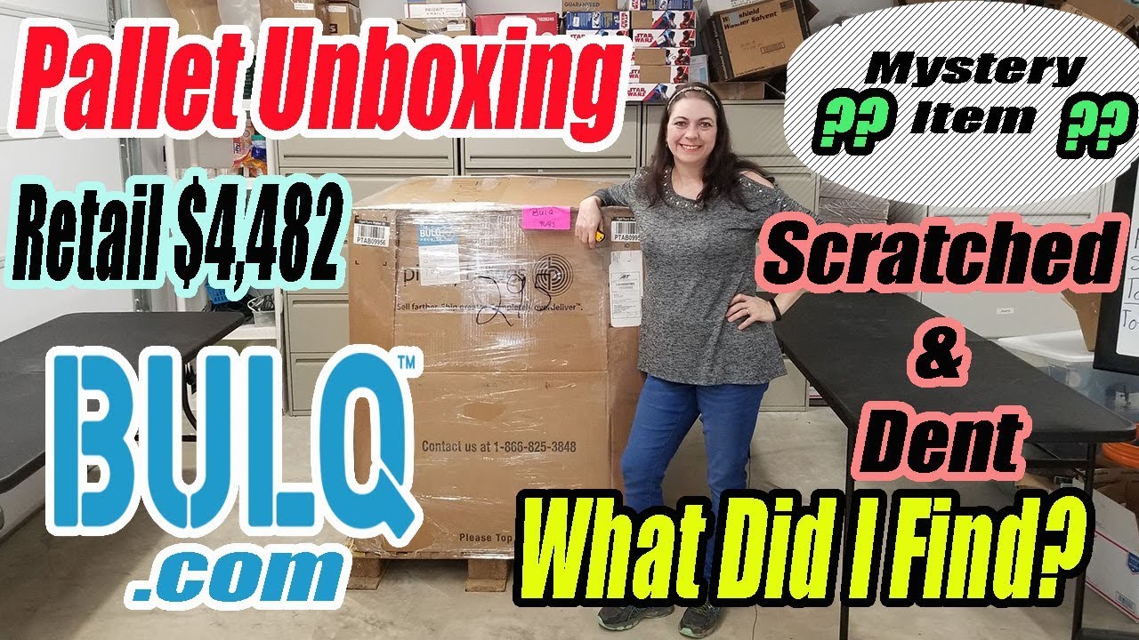 Bulq.com Pallet Unboxing - Scratched & Dent - Retail $4,482 - Mystery Item - What did I Find?