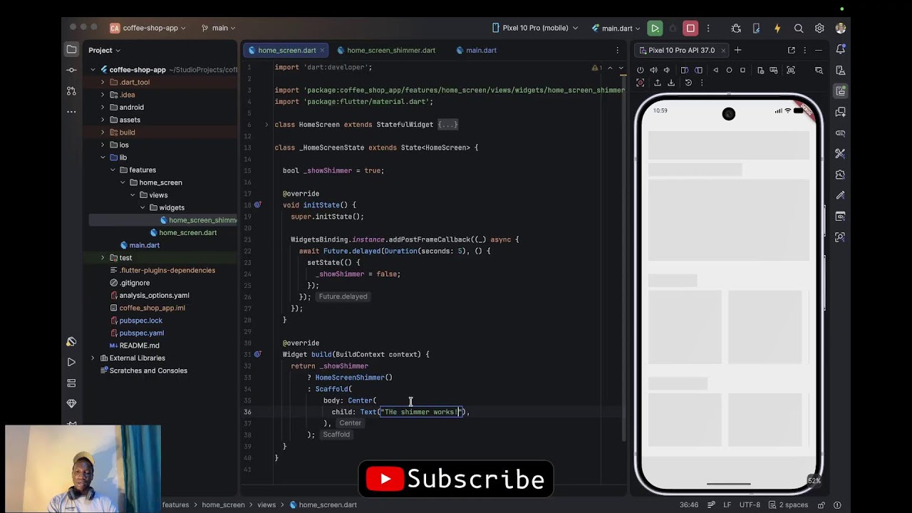 Курс по Flutter: интенсив, эп. 2 &mdash; 2026: настройка приложения, заставка и навигация