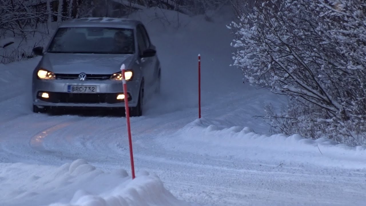 VW Polo BlueGT driving on snow. Oceanlab - Satellite (Seven Lions Remix)
