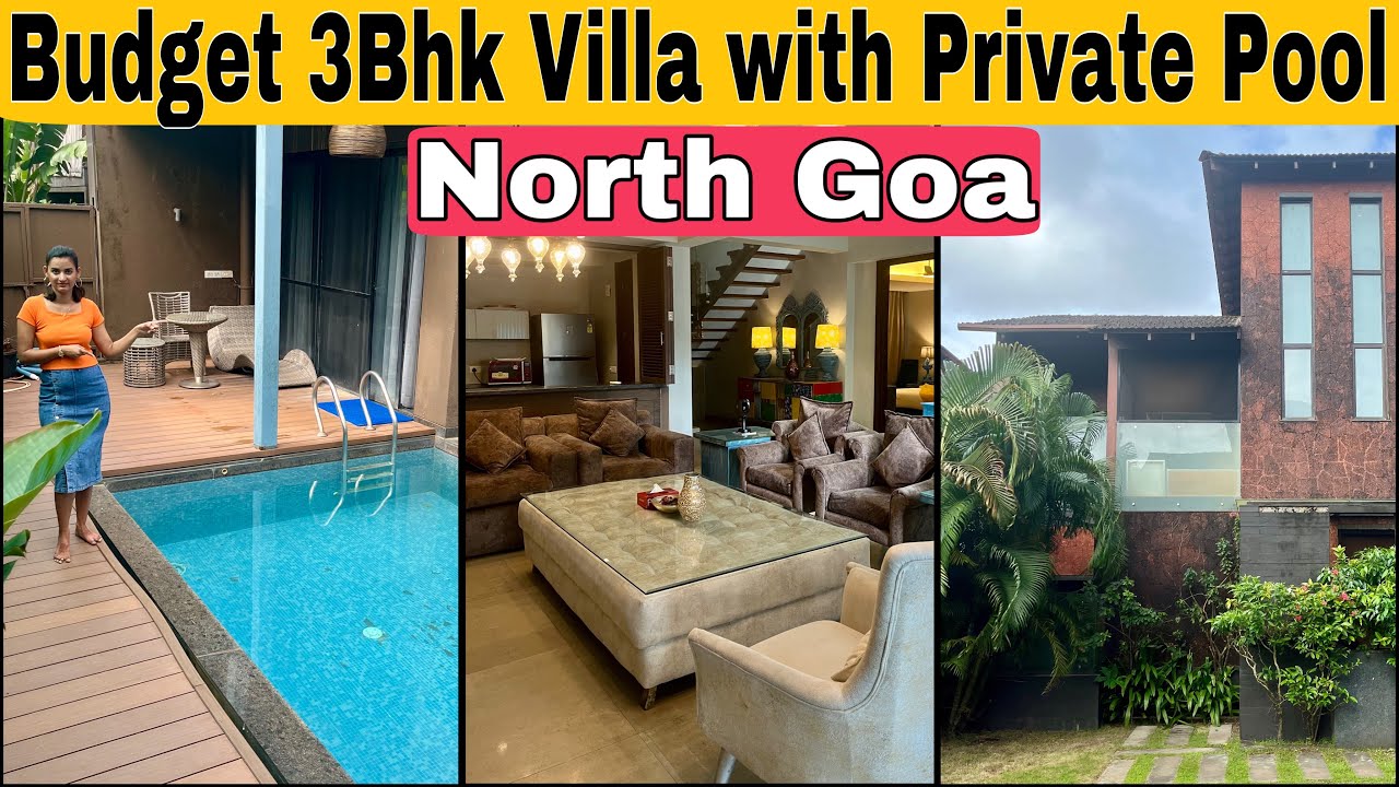 Budget 3 bhk with Private pool Villa in Goa | Best Airbnb Villa in NorthGoa #privatepool #villa #goa