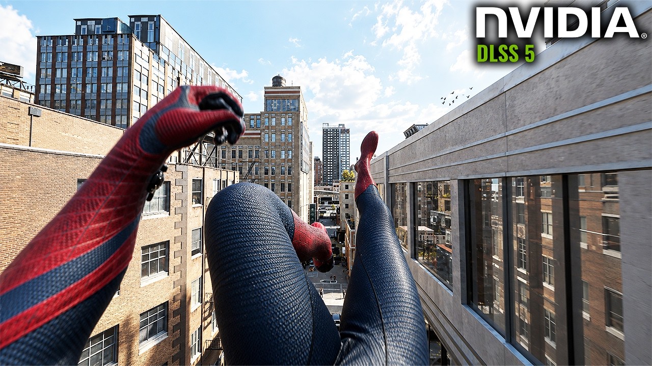 Real Life Graphics with 4x DLSS 5 + Spider-Man First Person Free Roam