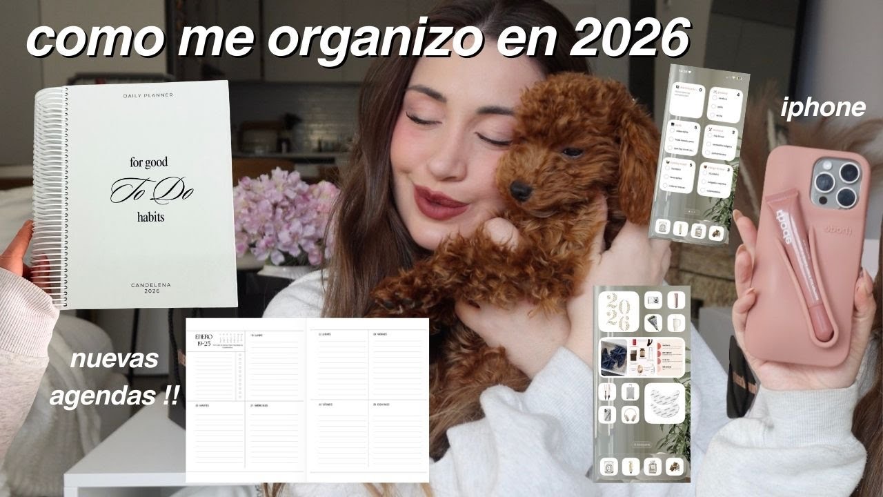 COMO ME ORGANIZO PARA 2026🧺 ! *mis esenciales* | nuevas agenda, que hay en mi iPhone productivo...