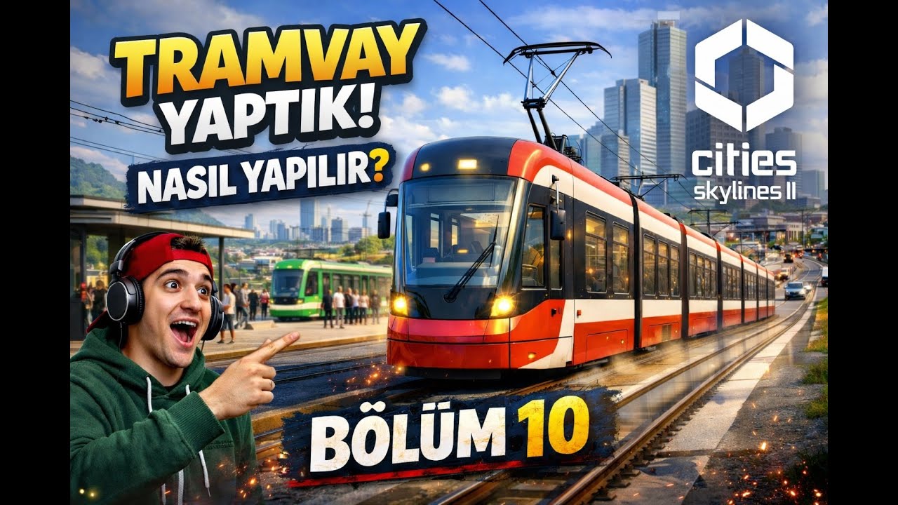Cities Skylines 2  - Toplu Taşımada Seviye Atladık! Tramvay Projesi | Bölüm 10